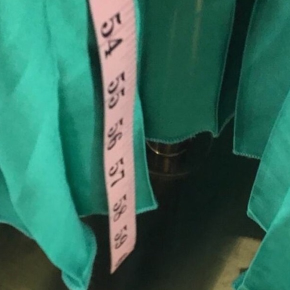 Minuet Sienna Silky Satin Pleated Emerald Aqua Green Open Tie Back Maxi Dress - Picture 7 of 10